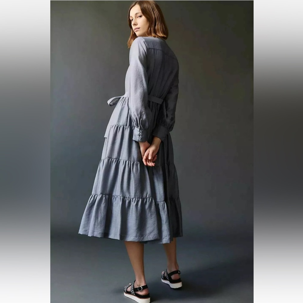Anthropologie AGOSTA TIERED MAXI DRESS size S NWT